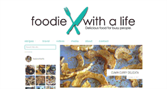 Desktop Screenshot of foodiewithalife.com