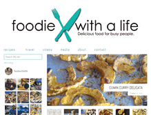 Tablet Screenshot of foodiewithalife.com